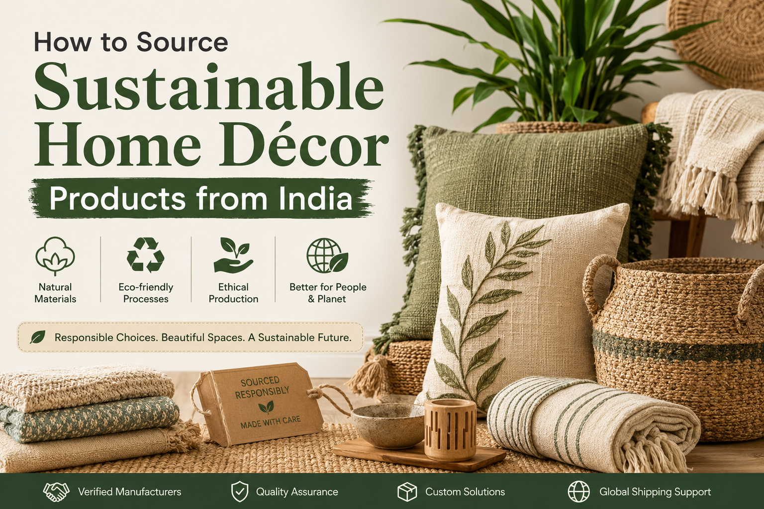 How to Source Sustainable Home Décor Products from India