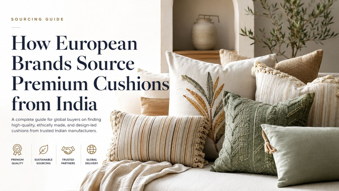 How European Brands Source Premium Cushions from India
