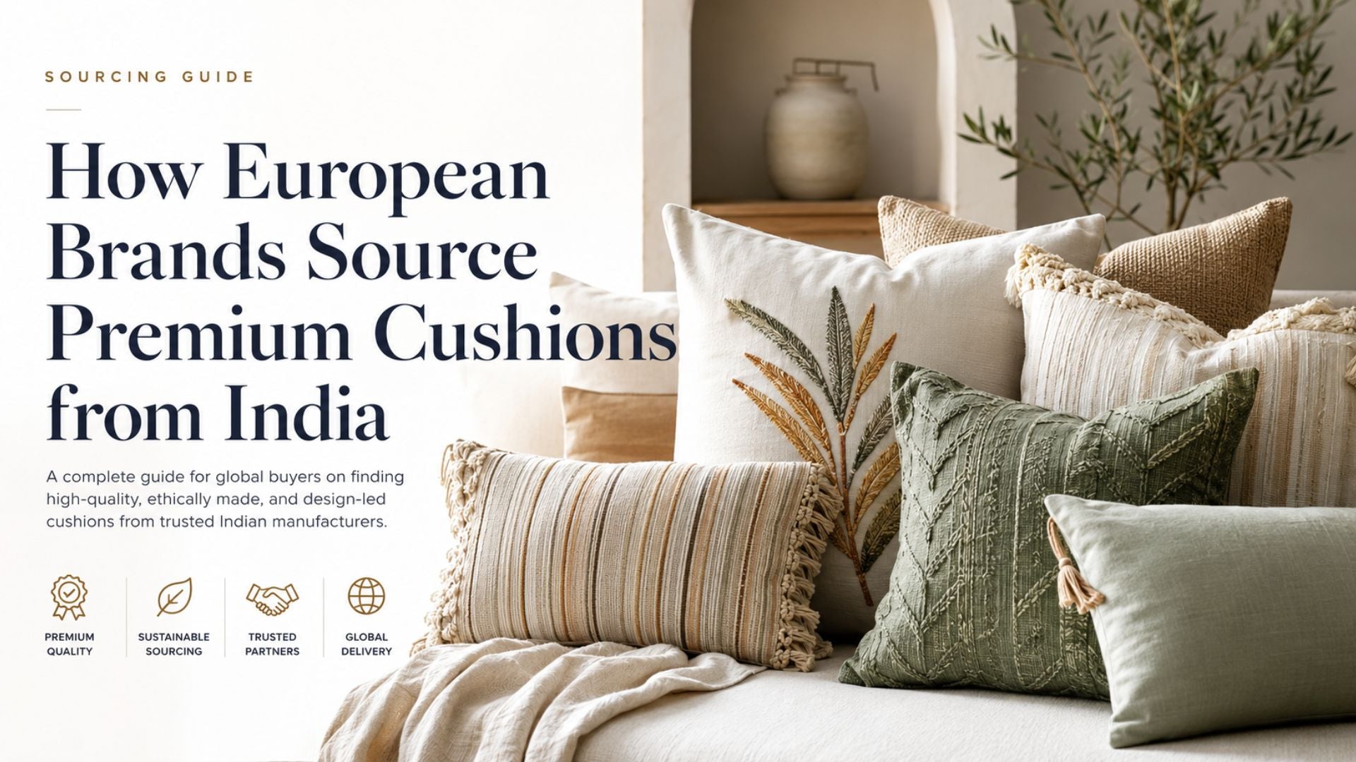 How European Brands Source Premium Cushions from India