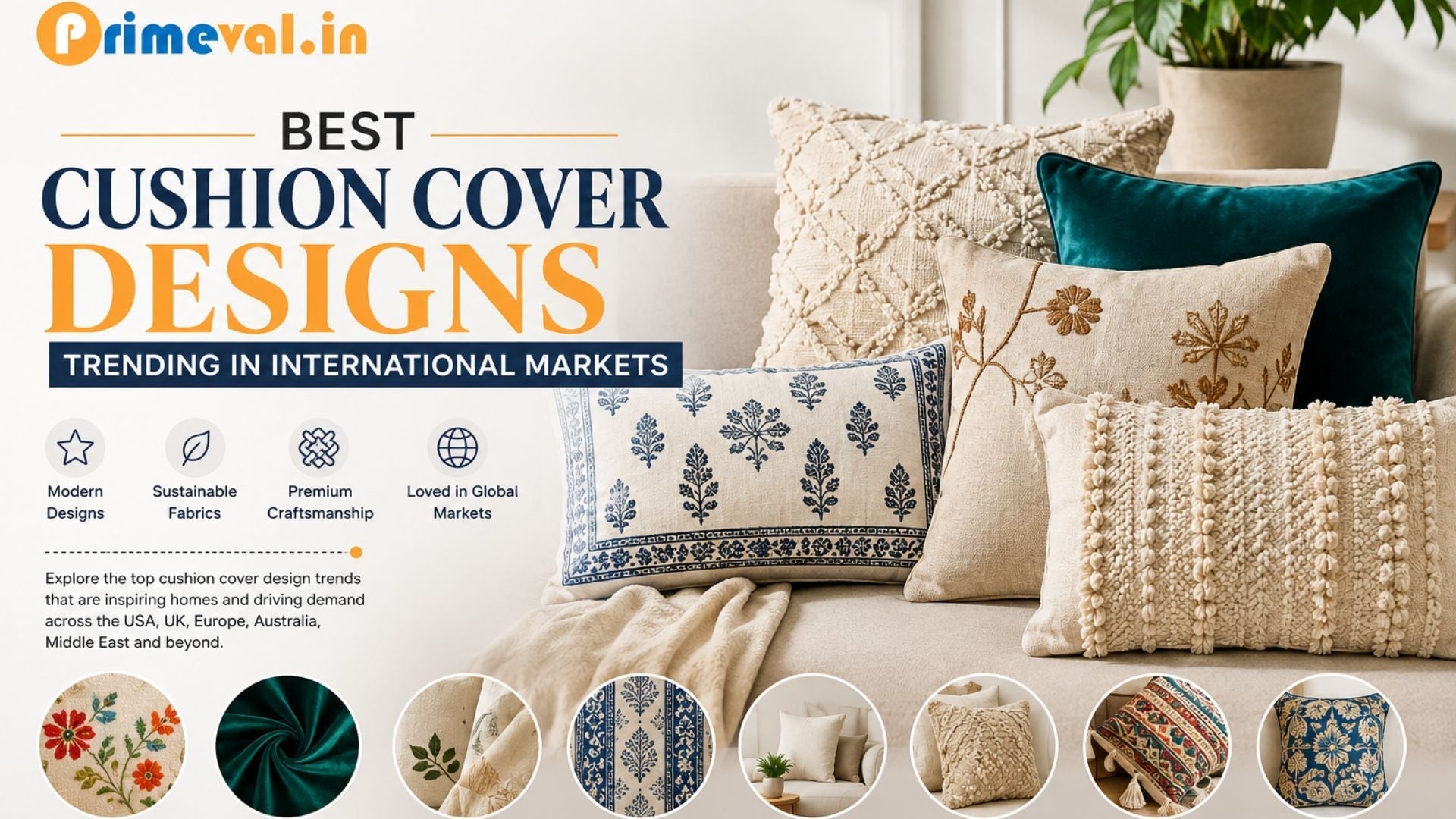 Best Cushion Cover Designs Trending in International Markets in 2026