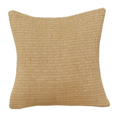 Jute-Kissenbezug 45x45 cm | Texturierter handgewebter Kissenbezug in Naturtönen | Rustikale, minimalistische Wohndekoration
