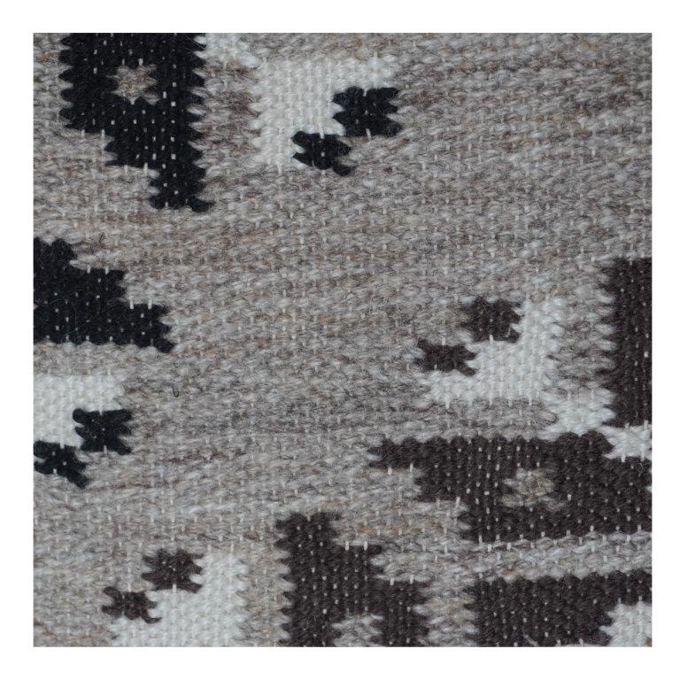 Geometric Woven Cotton Cushion Cover | Tribal Pattern Decorative Pillow Cover | Neutral Boho Home Décor (18x18 Inch)