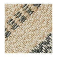Handgewebter Kissenbezug aus 100 % Jute | Rustikaler gestreifter Kissenbezug aus Naturfaser | Boho-Bauernhaus-Dekor | 45x45 cm