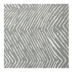 Housse de coussin en coton imprimé à la main – Motif chevron gris | Housse de coussin décorative moderne minimaliste | 45x45 cm