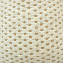 Handmade Cotton Textured Dot Cushion Cover – 45x45 cm | Neutral Woven Decorative Pillow Cover
