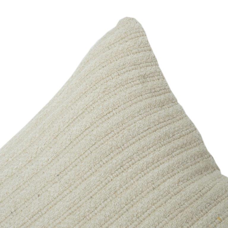 Minimalist Cotton Cushion Cover | Textured Solid Beige Throw Pillow Cover | Soft Breathable Home Decor Cushion | 18x18 Inch - Bulk manufacturer & supplier from Panipat, India