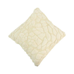 Ivory Tufted Cotton Cushion Cover | Textured Abstract Design | 45x45 cm