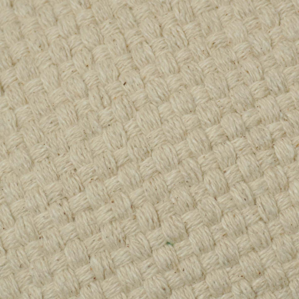 Handwoven Cotton Cushion Cover – Natural Cream Textured Weave, 45 x 45 cm