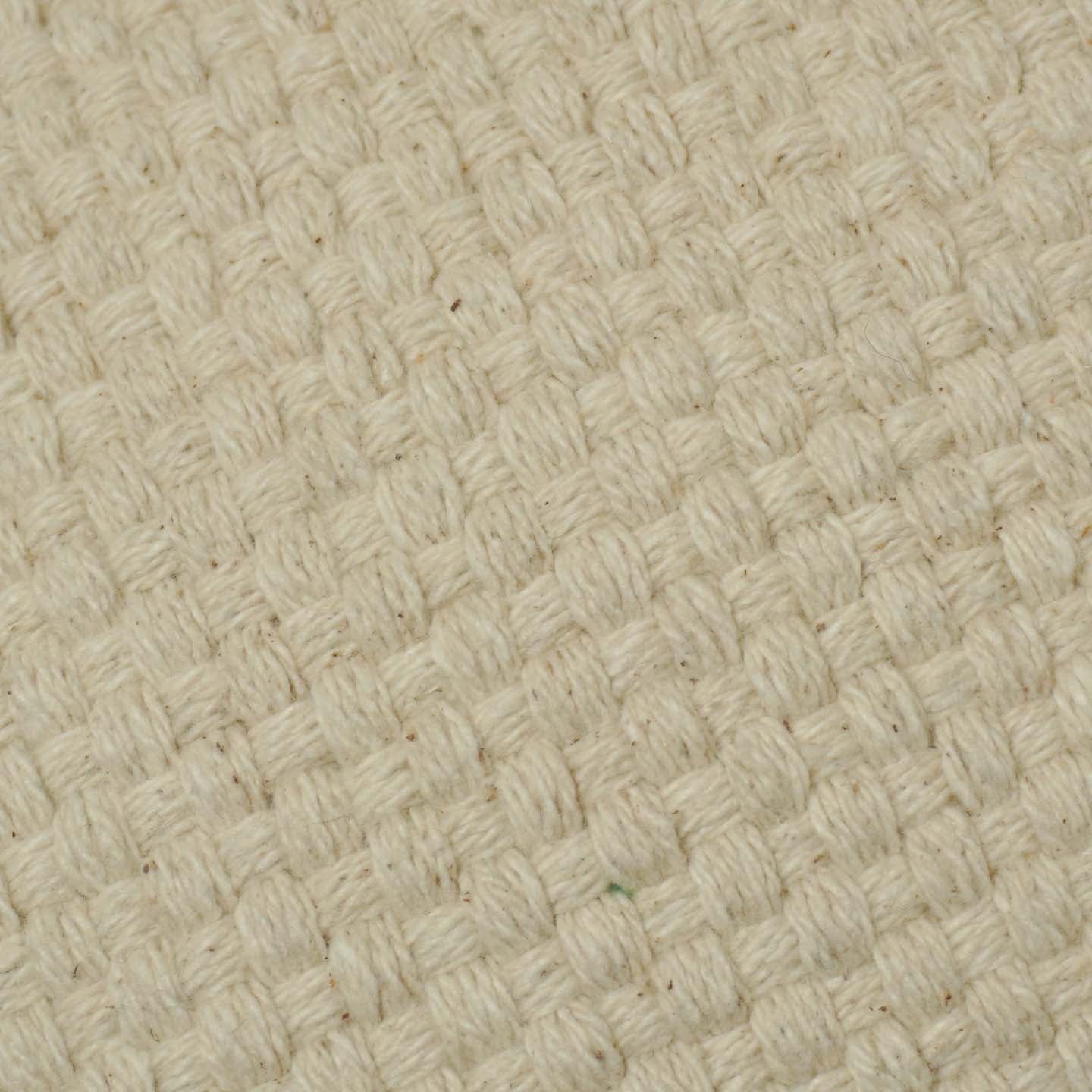 Handwoven Cotton Cushion Cover – Natural Cream Textured Weave, 45 x 45 cm