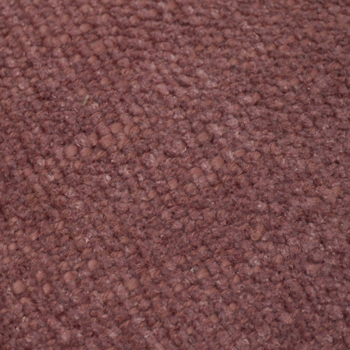 Brown textured handwoven cotton chenille cushion cover with fringe 45x45 cm