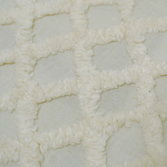Ivory Tufted Diamond Lattice Cushion Cover – 45 x 45 cm | Textured Fabric Accent Pillow Cover