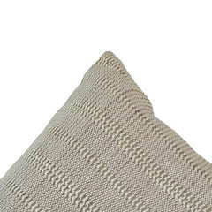 Handwoven Textured Cotton Cushion Cover – Natural Beige | Handmade Woven Throw Pillow Cover | 45x45 cm