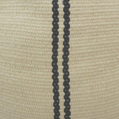 Handmade Cotton Cushion Cover 45x45 cm | Minimalist Woven Stripe Design | Artisan Decorative Pillow Cover