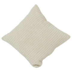 Minimalist Cotton Cushion Cover | Textured Solid Beige Throw Pillow Cover | Soft Breathable Home Decor Cushion | 18x18 Inch