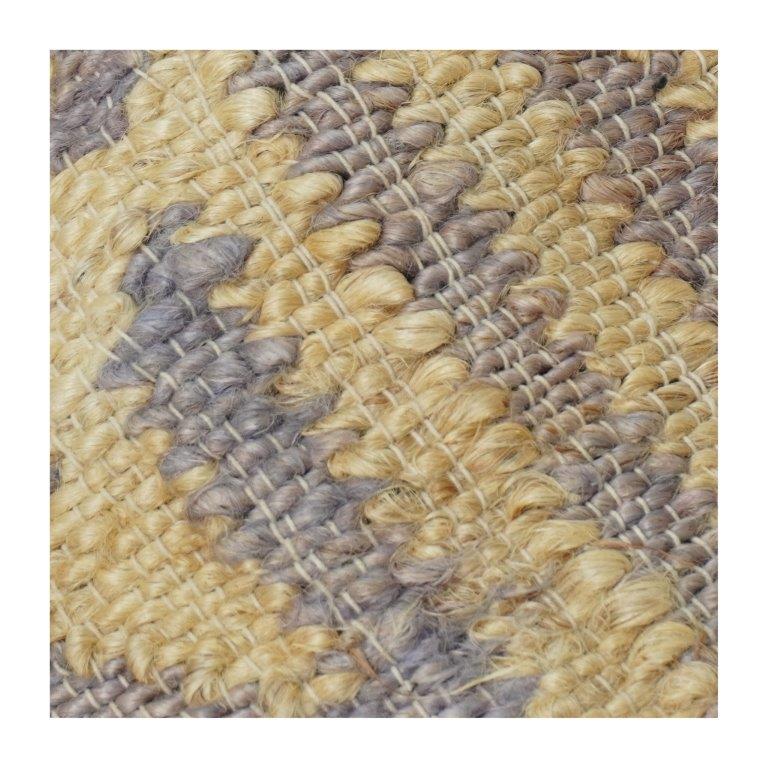 Handwoven Jute Cushion Cover with Textured Abstract Pattern | Rustic Natural Fiber Pillow Cover | Boho Home Decor | 18x18 Inch - Bulk manufacturer & supplier from Panipat, India