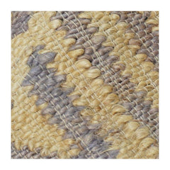 Handwoven Jute Cushion Cover with Textured Abstract Pattern | Rustic Natural Fiber Pillow Cover | Boho Home Decor | 18x18 Inch