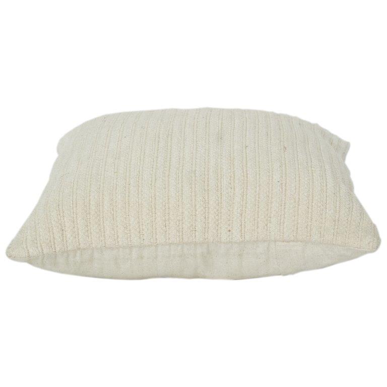 Minimalist Cotton Cushion Cover | Textured Solid Beige Throw Pillow Cover | Soft Breathable Home Decor Cushion | 18x18 Inch - Bulk manufacturer & supplier from Panipat, India