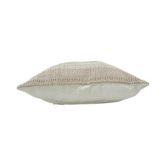 Handwoven Textured Cotton Cushion Cover – Natural Beige | Handmade Woven Throw Pillow Cover | 45x45 cm