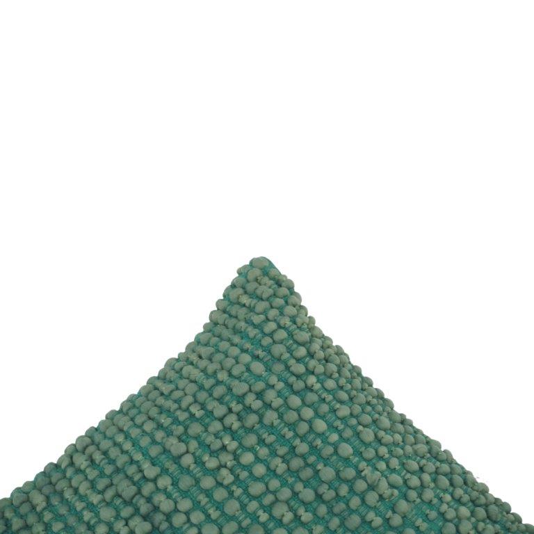 Handcrafted Bobble Textured Cotton Cushion Cover – Sage Green | 45x45 cm Decorative Throw Pillow Cover - Bulk manufacturer & supplier from Panipat, India