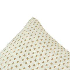 Handmade Cotton Textured Dot Cushion Cover – 45x45 cm | Neutral Woven Decorative Pillow Cover