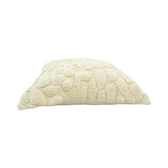 Ivory Tufted Cotton Cushion Cover | Textured Abstract Design | 45x45 cm