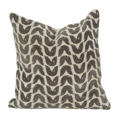 Jacquard Woven Cotton Cushion Cover – Abstract Wave Pattern | Textured Neutral Throw Pillow | Modern Boho Home Décor (18x18 Inch)