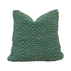 Handcrafted Bobble Textured Cotton Cushion Cover – Sage Green | 45x45 cm Decorative Throw Pillow Cover
