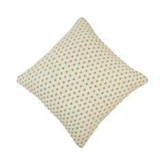Handmade Cotton Textured Dot Cushion Cover – 45x45 cm | Neutral Woven Decorative Pillow Cover