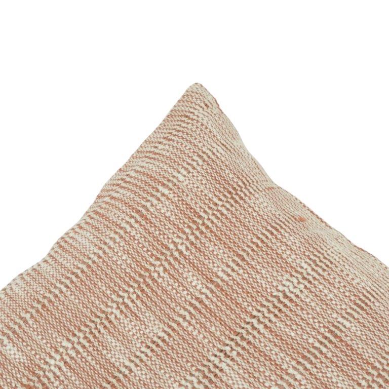 Elegant Woven Cotton Cushion Cover – Handmade Neutral Décor Pillow | 45x45 cm - Bulk manufacturer & supplier from Panipat, India