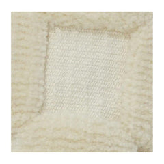 Housse de coussin en coton tufté texturé 35x50 cm | Motif géométrique tissé | Coussin lombaire décoratif crème neutre