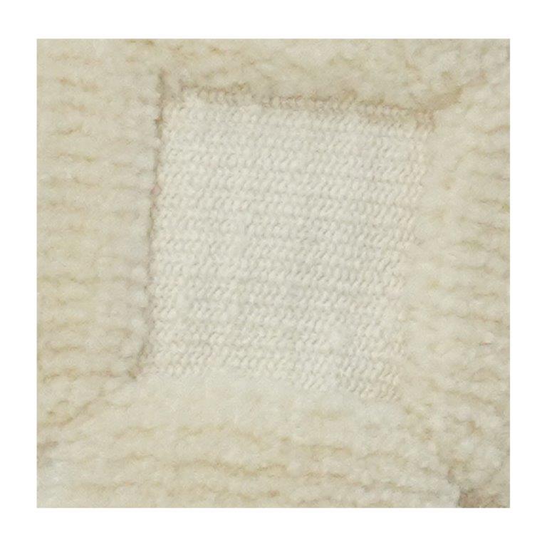 Textured Tufted Cotton Cushion Cover 35x50 cm | Woven Geometric Design | Neutral Cream Decorative Lumbar Pillow