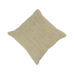 Handwoven Textured Cotton Cushion Cover – Beige | 45x45 cm Decorative Throw Pillow Cover