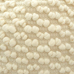 Handmade Cotton Bubble Texture Cushion Cover | Ivory Boho Throw Pillow Cover | 45x45 cm