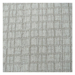 Textured Grid Cotton Cushion Cover 45x45 cm | Minimalist Woven Design | Neutral Decorative Pillow Cover
