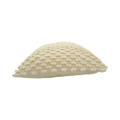 Handmade Cotton Bubble Texture Cushion Cover | Ivory Boho Throw Pillow Cover | 45x45 cm