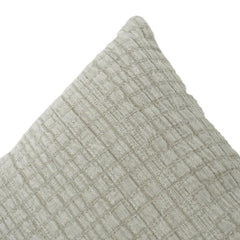 Textured Grid Cotton Cushion Cover 45x45 cm | Minimalist Woven Design | Neutral Decorative Pillow Cover