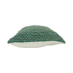 Handcrafted Bobble Textured Cotton Cushion Cover – Sage Green | 45x45 cm Decorative Throw Pillow Cover