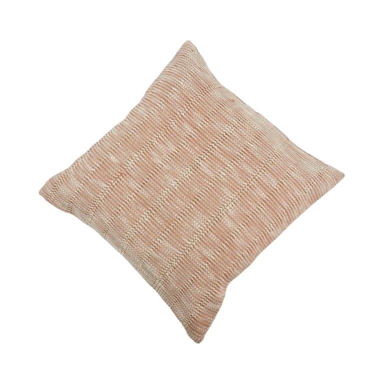 Elegant Woven Cotton Cushion Cover – Handmade Neutral Décor Pillow | 45x45 cm - Bulk manufacturer & supplier from Panipat, India