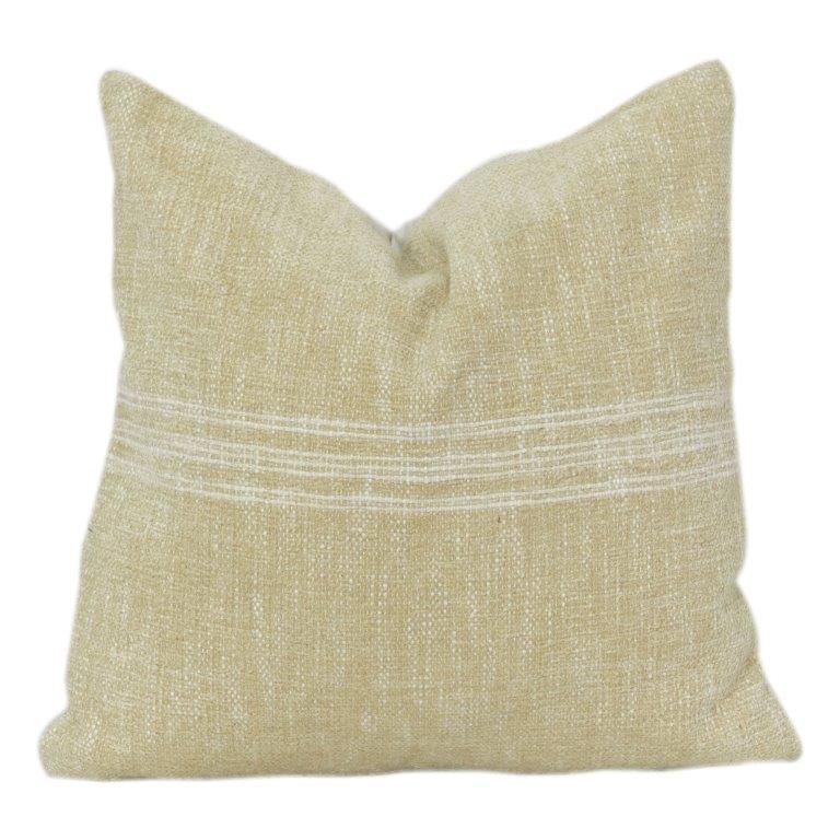Textured Cotton Cushion Cover – Minimalist Solid Beige Pillow Cover with Woven Detail | 18x18 Inch