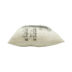 Abstract Brushstroke Printed Cotton Cushion Cover – Black & Ivory | 45 x 45 cm