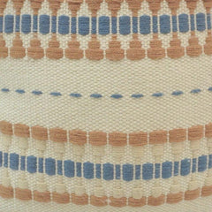 Handmade Striped Cotton Cushion Cover 45x45 cm | Woven Boho Throw Pillow Cover with Hidden Zipper
