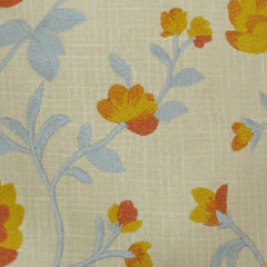 Sunflower Bloom Embroidered Cotton Cushion Cover – Floral Threadwork Decorative Pillow Cover 45x45 cm