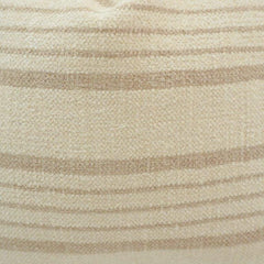 Handmade Cotton Striped Cushion Cover 45x45 cm | Neutral Beige Woven Throw Pillow Cover | Farmhouse & Modern Home Décor