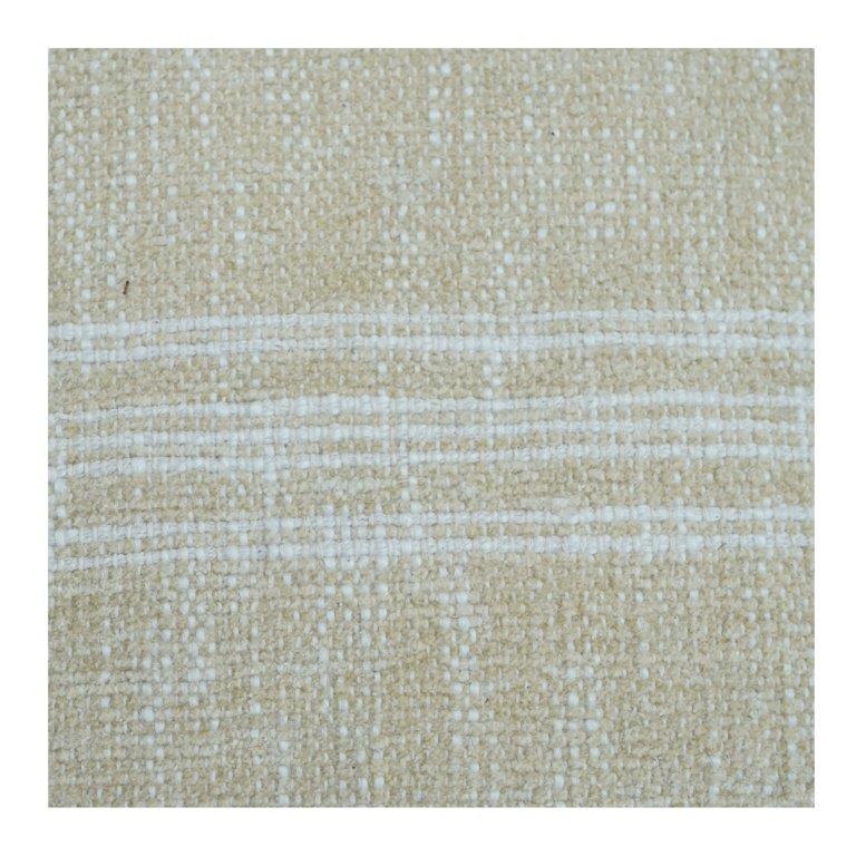 Textured Cotton Cushion Cover – Minimalist Solid Beige Pillow Cover with Woven Detail | 18x18 Inch - Bulk manufacturer & supplier from Panipat, India