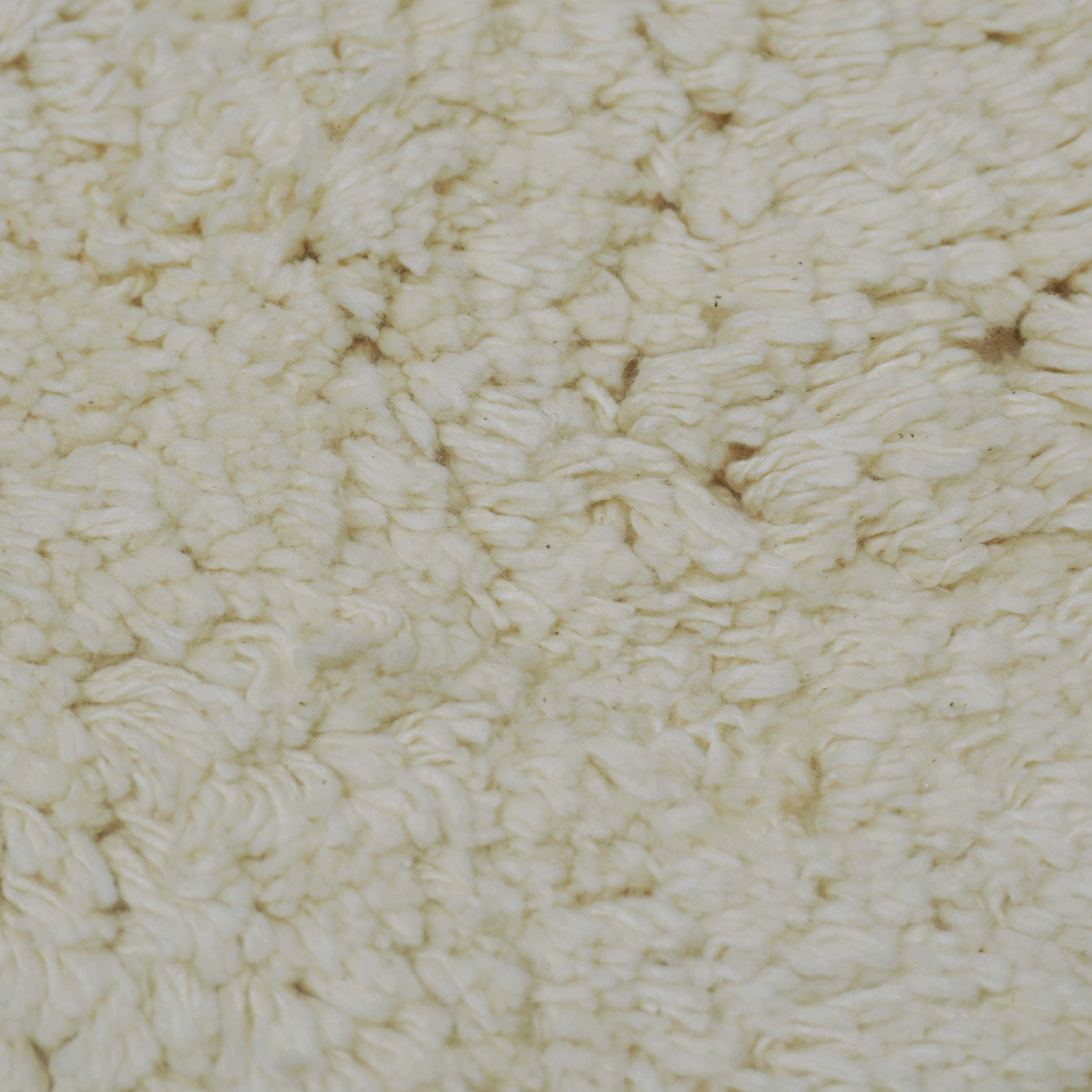Tufted Textured Cushion Cover 45 x 45 cm – Ivory Cream Shaggy Design