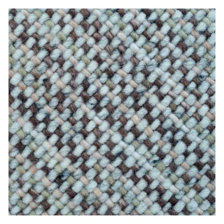Handwoven 100% Wool Cushion Cover – Textured Abstract Pattern in Soft Sage & Grey | 18x18 Inch Decorative Pillow Case