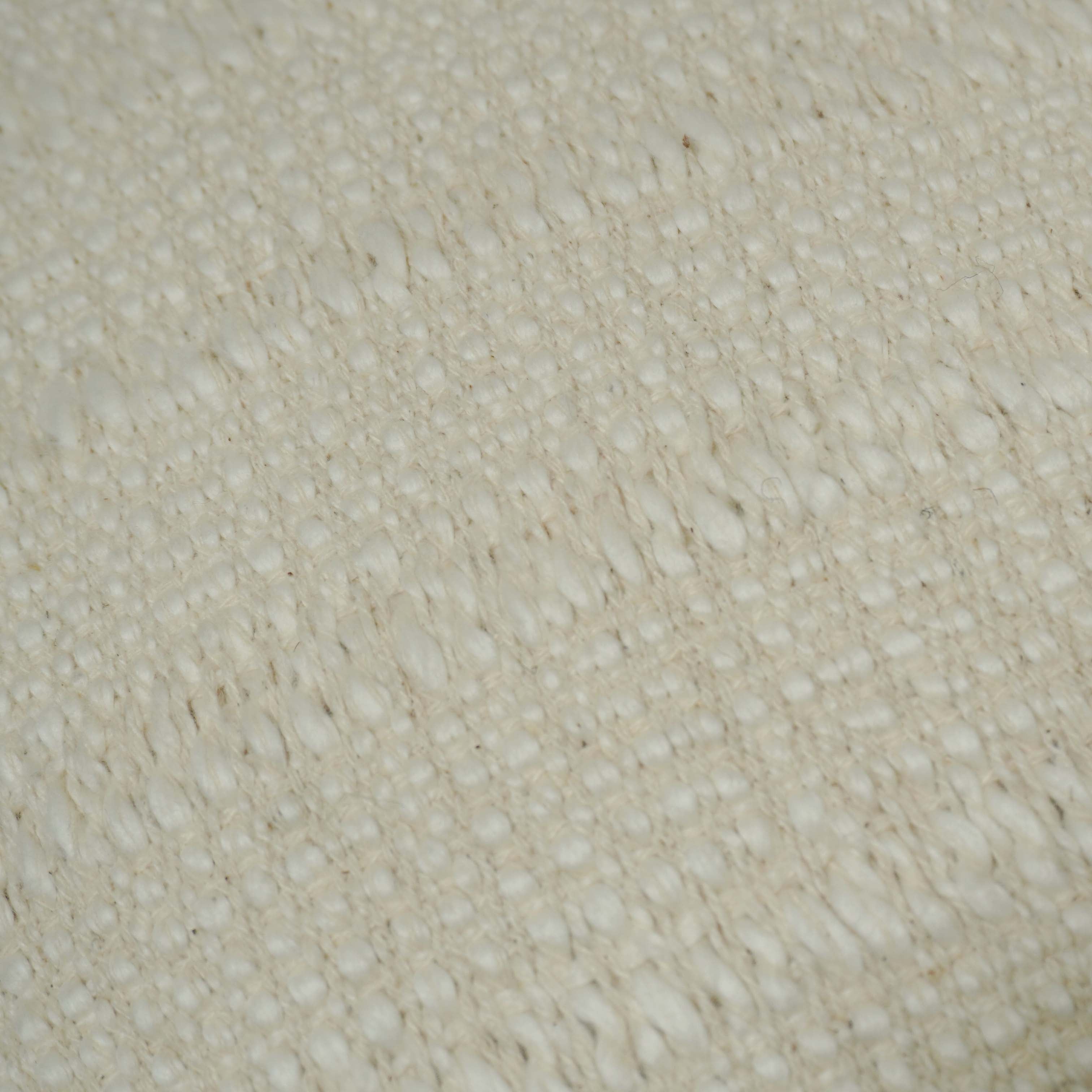 Handwoven Cotton Cushion Cover 45x45 cm | Textured Woven Throw Pillow Cover | Ivory Decorative Cushion Cover with Concealed Zipper | Boho & Modern Home Décor
