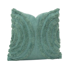 Hand Tufted Cotton Cushion Cover 45x45 cm | Textured Abstract Pattern | Soft Decorative Throw Pillow Case with Hidden Zip