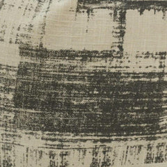 Abstract Brushstroke Printed Cotton Cushion Cover – Black & Ivory | 45 x 45 cm
