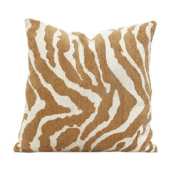 Jacquard Zebra Kissenbezug 45x45 cm | Strukturierte Baumwollmischung | Moderner neutraler Deko-Kissenbezug